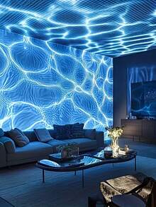 1pc Northern Light Starry Sky Atmosphere Lamp With Multi-Color LED Projection Night Light For Home Decoration, Bedroom, Living Room - Includes Remote Control, Gift For Valentine'S Day, Birthdays And Various Festivals