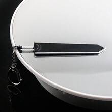 1pc Fashionable Sword Shaped Keychain Pendant, Creative Weapon Decor Accessory Suitable For Men And Women, Christmas Gift - Multicolor - View 5