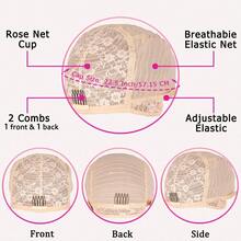短款精灵短发假发，带刘海 - 直巴西真人发，适合日常佩戴，日常发饰，玫瑰网帽，女士短发假发 - 彩色 - 查看 11