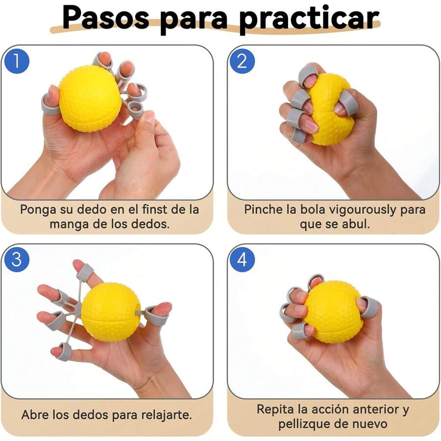 Wefaner ejercitador de dedos y fortalecedor de manos, fortalecedor de antebrazo, entrenador de fuerza de agarre para entrenador - 1 - Ver 1