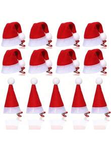 Christmas Hair Clips Classic Little Red Riding Hood Clip Festival Party Mini Bow Hair Clip Creative Cute Drop Clip - Red - View 2
