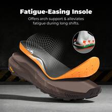 Composite Toe Boots For Men – Waterproof Lightweight Non-Slip ASTM F2412-24 & ASTM F2913-24 SWork Boots For Warehouse & Construction, VaporGuard-Nano - nâu sẫm - Xem 8