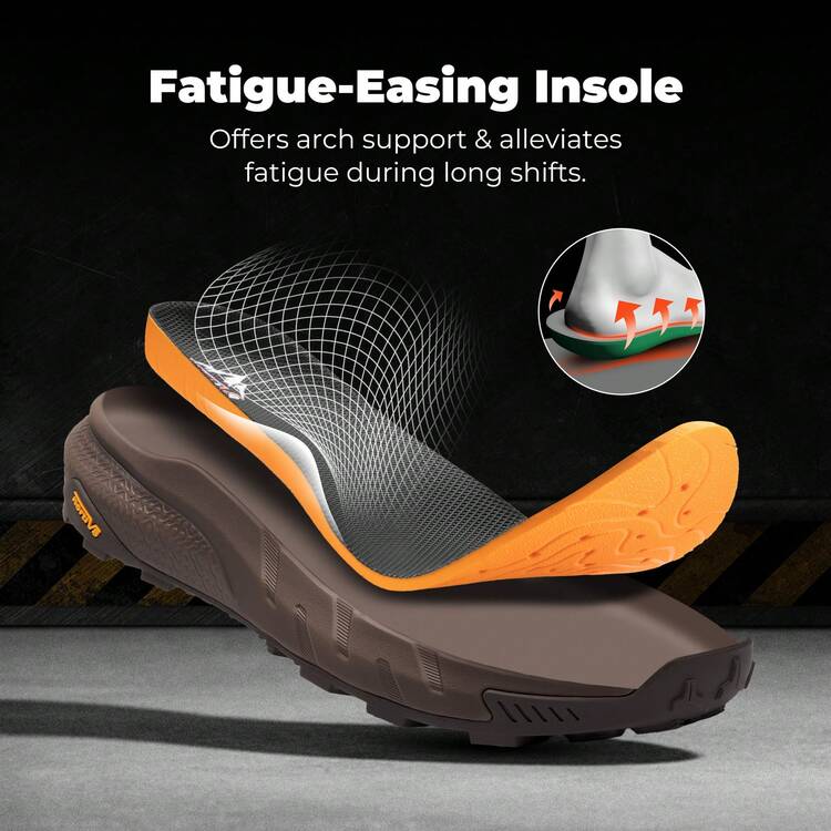 Composite Toe Boots For Men – Waterproof Lightweight Non-Slip ASTM F2412-24 & ASTM F2913-24 SWork Boots For Warehouse & Construction, VaporGuard-Nano - nâu sẫm - Xem 8