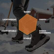 Men's Wide Winter Boots Grip On Snow Ice Insulated Waterproof Lightweight Comfortable Hiking Outdoor Boots - Coffee Brown - View 8