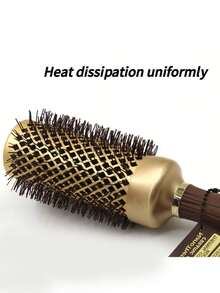 1pc/Hair Comb - Professional Hair Styling Comb, Curly Hair Styling, Slouchy Person Round Hair Brush, Round Rolling Hair Comb - Multicolor - View 5