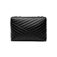 Tory Burch Women's Embossed Fashion Flap Chain Shoulder Bag 90446 - Black - View 3