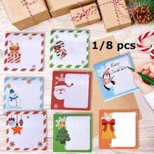 Christmas Sticky Notes, Cute Sticky Notes 3x3 Inch, 1/8 Pads Xmas Self-Stick Notes For Holiday, School Office Supplies Easy Post 30 Sheet/Pad, Christmas Gifts - Multicolor - View 8