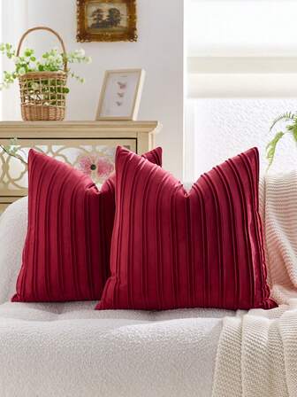 1 st. örngott i bohemisk stil, geometriskt dubbelrandigt örngott, mjukt sammet enfärgat dekorativt fyrkantigt kuddfodral, lämplig för soffa, säng, bil, heminredning, fest, alla årstider (innerkudde ingår ej)