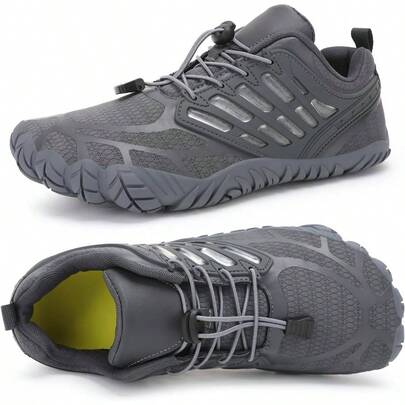 Barefoot Shoes Men Wide Toe Box Zero Drop Minimalist Shoes Workout - Trainer Walking Hiking Weightlifting Grounded Footwear
