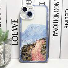 Claude Monet Painting Art Aesthetic Phone Case Cover Compatible With  16 15 14 13 12 11 Pro Max 17AIR 16 Plus 17PRO Clear Soft Cover, Cover Compatible With  17 Case,  17 Pro Case,  17 Pro Max Case