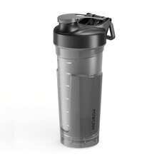 26oz fitness workout protein shaker cup, shaker cup with mixing ball, leak-proof design, portable handle, suitable for outdoor sports and gym