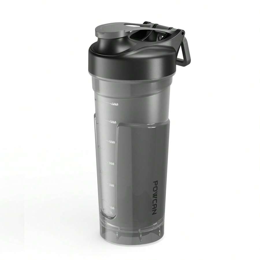 26oz fitness workout protein shaker cup, shaker cup with mixing ball, leak-proof design, portable handle, suitable for outdoor sports and gym