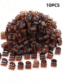 10PCS, Durable Mini Claw Clips, Great For Design Women's Hairstyles And Decorative Headpieces, Party Hairstyles, Nonslip Strong Grip, Small Claw Clips For Thin/Medium Thick Hai, Multifunction Clamp Clips Hair Clip Winter Hair Accessories Elegant Hair Claw - Multicolor - View 10