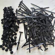 Đinh tán nhựa cho xe hơi, phụ tùng thay thế bằng nhựa màu đen phù hợp với nhiều loại xe - Nhiều màu - Xem 13