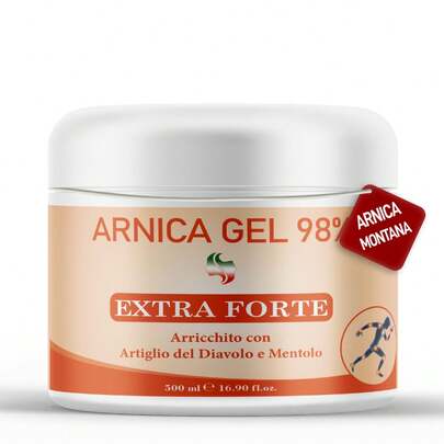 TRICO HAIR ITALY Magazzino locale Arnica 99 + Artiglio del Diavolo 500 ml per Cavalli Uso Umano Soluzione arnica gel CON MENTOLO 500 grammi uso muscolare , per massaggi.Migliora il recupero dopo affaticamento sportivo, Miglioramento prestazioni sportive.Effetto freddo, RINFRESCANTE e rilassante