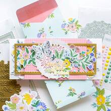 1个金属切割模具，适用于DIY剪贴簿、制作贺卡和纸艺，金属切割模具 - 銀色 - 查看 7