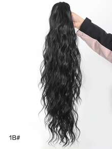 Claw Ponytail Extension 26 Inch Water Wave Wavy Curly Clip In Hair Extensions Soft Synthetic Hairpiece For Women - Black Brown - View 20