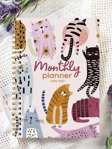 BUBU 2026-2027 Academic Year Weekly And Monthly Planner, Jan 2026 - Dec 2027, 6.5" X 8.2", Flexible Cover, Wirebound, School & Office Supplies Back To School Supplies - Multicolor - View 2