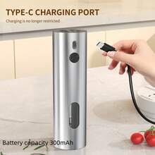 Rechargeable Electric Salt And Pepper Grinder, Adjustable Coarseness, LED Light, One-Handed Operation, Convenient For Home Use, Outdoor Picnics, Or As A Holiday Gift! Kitchen Gadget, Available In Single Or Double Pack. - Multicolor - View 6