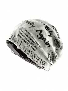 1pc New Personalized Letter Velvet Beanie Hat, Lightweight Summer, Outdoor Sports, Cool Men's Hat, Unisex Casual Spring/Autumn Cap - Nhiều màu - Xem 12