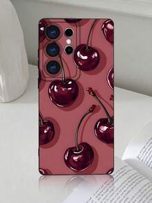 GALLAPLE Cute Cherry-Patterned Phone Case, Stylish And Beautiful Design, Shockproof Back Cover, Perfect For Teens And Young Adults,Compatible With Samsung Galaxy S25Ultra/S25Plus/S25EDGE/S25/S24Ultra/S24/S23Ultra/S23/S22Ultra/S22 Case - 白色 - 查看 12