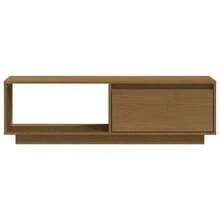 vidaXL TV-Möbel Honigbraun 110x30x33,5 cm Massives Kiefernholz
