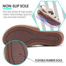 Women's Summer Platform Sandals With Closed Toe & Hollow Cut-Outs | Chunky Sole Wedge Heel For All-Day Comfort | Breathable & Supportive For Work Commutes, Office Wear, And City Travel | Stylish Walking Sandals For Everyday Use.Womsummer Shoesen's Apricot Sandals.Sandalias De Mujer,Summer Shoes,Wedge Heels,Sandals For Women Vacation,Beach Sandals For Women. - 杏色 - 查看 4