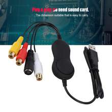 Tarjeta de captura de vídeo USB 2.0 UVC,Capturadora de Video USB 2.0 Captura de Video y Audio con Cable de Transferencia - Negro - Ver 7