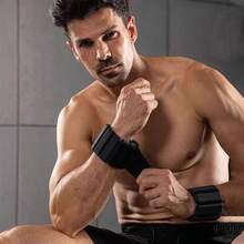 硅胶加重腕带、可调节健身脚踝带、隐形训练可拆卸小型加重沙袋腿带、跑步臂带、重力脚带 - 彩色 - 查看 3