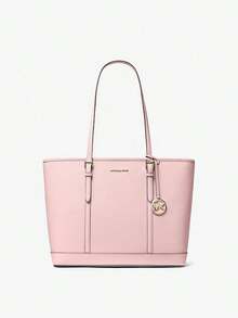 Túi tote da Saffiano cỡ lớn Michael Kors Jet Set Travel - Phấn má hồng dạng phấn - Hồng - Xem 2
