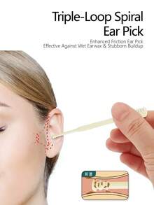 3/5件装 360°旋转鼻毛修剪器，便携式手动去除工具，男女通用 - 彩色 - 查看 6