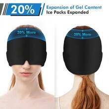 1PC Head-Relieving Cap, Ice-Head Wrap For Hot Or Cold Therapy, Relieving Tension. Suitable As A Birthday Gift For Ladies And Gentlemen. Applicable In Summer, Outdoor Sports, Travel, Kitchen, Bedroom, School, Office, Etc. - Multicolor - View 5