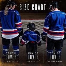 Hockey Skate Guards - Adult+ Youth Blade Covers Hockey Skates - Hockey Skate Soakers - Available In Youth, Junior+ Senior Skate Sizes - Junior + Black - View 9