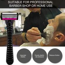 European & American Style Women's/Men's 6-Layer Razor, Manual Shaving Set, Provides Smooth Shaving Experience, Suitable For 10 Occasions, Perfect For Men's And Women's Hair Removal, Essential Tool For Daily Shaving And Grooming - Multicolor - View 7