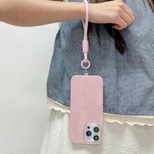 1 件极简主义 IMD 闪光手机壳,低调奢华粉色/米色/黑色/蓝色,大相机孔,防震厚 TPU 手机壳适用于 Apple/系列 - 粉色 - 查看 7