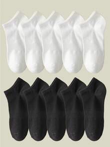 5/6/10/15/20 par męskich białych skarpetek do kostki, odprowadzających wilgoć i oddychających, do tenisa, badmintona, biegania i koszykówki