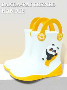 Kids Rain Boots, Cute Animal Design Rain Boots For Boys And Girls, Toddlers And Preschoolers, Lightweight Soft Bottom PVC Waterproof Shoes