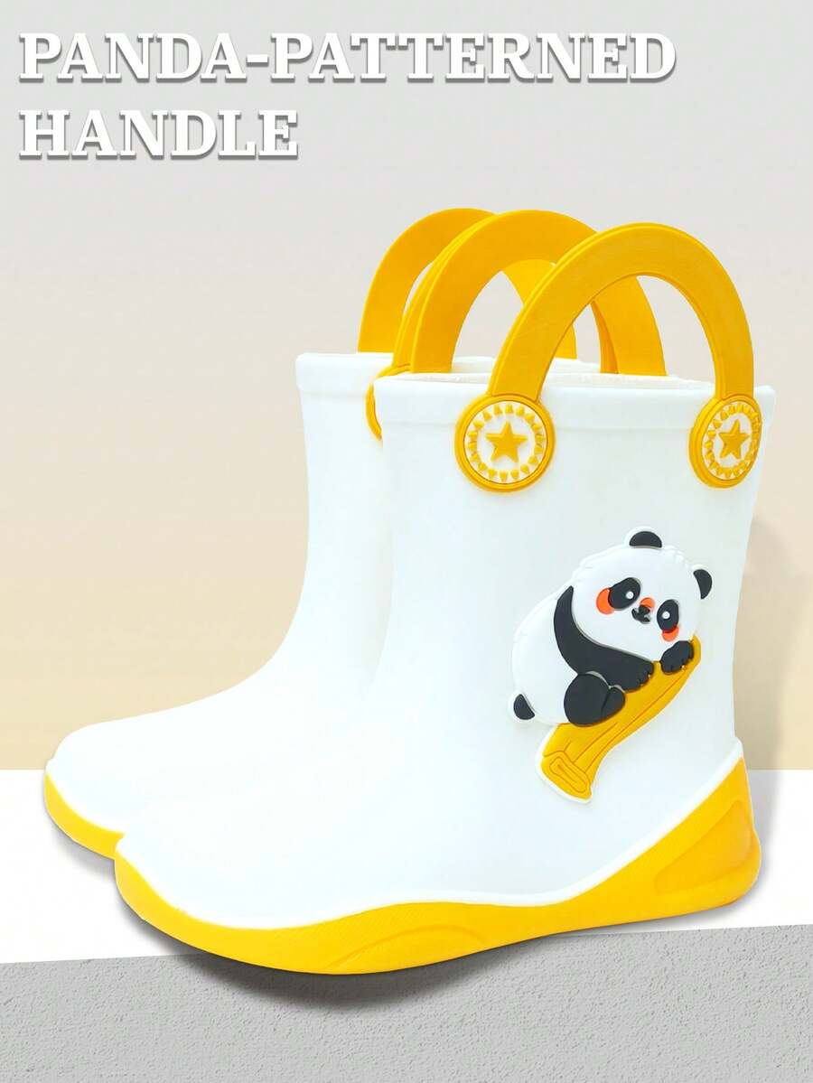 Kids Rain Boots, Cute Animal Design Rain Boots For Boys And Girls, Toddlers And Preschoolers, Lightweight Soft Bottom PVC Waterproof Shoes