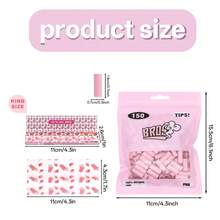 1 Set, incluye 150 filtros, 5 paquetes de papel de liar King Size de 110 mm con 4 sabores (fresa, plátano, arándano, chocolate), un gran regalo para seres queridos o amigos, adecuado para el Día de San Valentín, festividades, cumpleaños - Multicolor - Ver 2