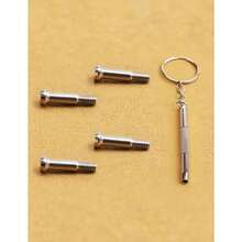 2 Pairs Steel Replacement Screws Screwdriver Set Repair Kit For  Wayfarer RB2140 RB2168 RB4168 Eyewear Frame Fixing Tool For Sunglasses Lens Adjustment And Maintenance In Daily Use And Travel Scenarios - Steel - 查看 5