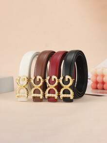 1件装女士字母腰带，多功能字母腰带，适合搭配牛仔裤、裙子，时尚秋季，万圣节必备 - 彩色 - 查看 7