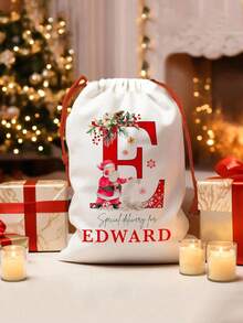 Individuelle Weihnachtsmann-Sack, Weihnachtsdekoration, personalisierter Weihnachtsgeschenk-Beutel, große Weihnachts-Geschenktasche aus Segeltuch mit Kordel, Weihnachts-Spielzeug-Tasche, Weihnachts-Geschenkbox, Sonderzustellung Weihnachts-Geschenktasche - Verschiedenfarbig - Übersicht 9