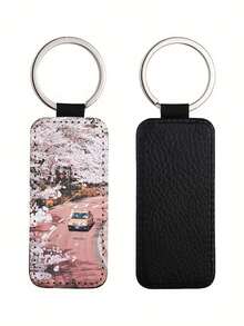 1/3/5/10个装定制双面照片打印钥匙扣，个性化照片/Logo吊坠，情人节礼物，送给父母、朋友的礼物，派对礼品，促销品，优雅包包挂饰，旅行收纳包 - 彩色 - 查看 8