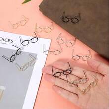 10pcs Mini Glasses Frame, Suitable For Dolls - Metal Glasses, Can Be Used For DIY Crafts And Photography, Diverse Colors, Ideal For Handicrafts, Creative Decorations, Phone Case Decorations, And Christmas Decorations. - Multicolor - View 8