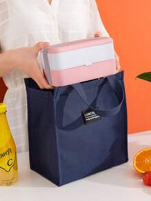 1/3 Peças Bolsa Térmica para Almoço Azul Marinho, Adequada para Adultos, Bolsa Térmica Reutilizável e Fofa para Almoço - Bolsa Térmica Isotérmica à Prova de Vazamentos, Grande Capacidade, Ideal para Trabalho/Viagem/Recipiente de Almoço Frio para Escritório, Bolsa Térmica para Almoço, Bolsa Térmica Isolada, Bolsa Térmica Refrigerada, Lancheira para Mulheres, Homens, Essenciais de Viagem - Multicolorido - Visão 8