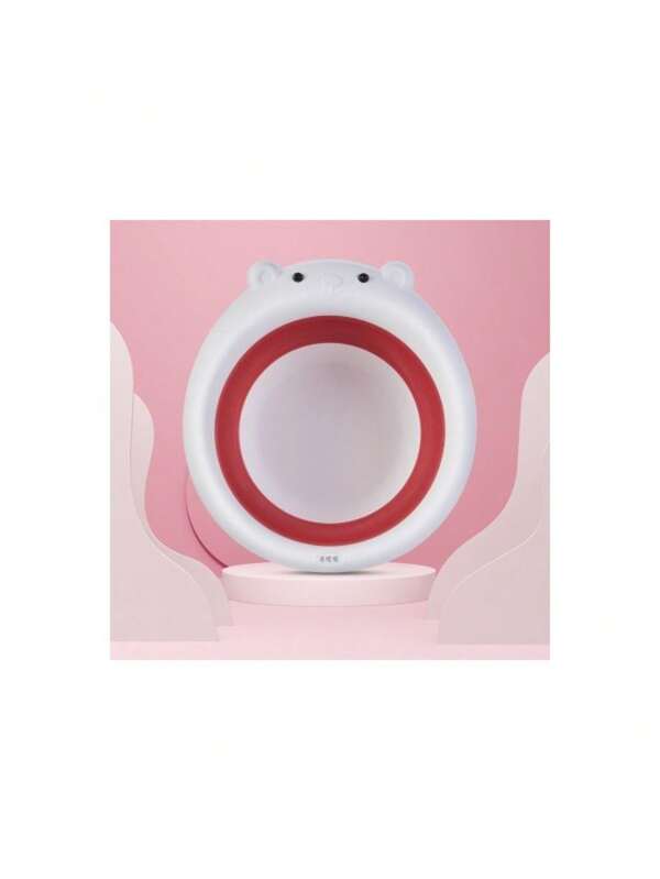 Bacinella portatile pieghevole a forma di orso cartoni animati, bacinella da viaggio per uso domestico, bacinella per i piedi