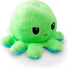 TeeTurtle - The Original Reversible Octopus Plushie - Green + Aqua - Cute Sensory Fidget Stuffed Animals That Show Your Mood - MàuP - Xem 1