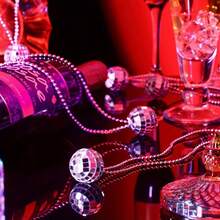 40 Pcs Mirror Disco Ball Fashion Necklaces For Man Women Party Decoration, Silvery Hanging Disco Ball Necklaces For 70s Party Dancing Party Favor, Party Accessories - 銀色 - 查看 8