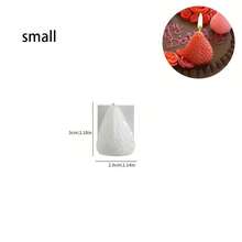 1pc 3D Strawberry Silicone Candle Mold - DIY Handcraft, Suitable For Wedding, Birthday Gift, Soap, Cement And Resin Injection, Candle Mold Aromatherapy Mold