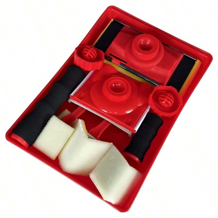 Pinceles profesionales de 7 pulgadas y 5 pulgadas para pintar con látex, con bandeja. Herramientas multifuncionales para pintar paredes, techos y esquinas, separador de color y recortador